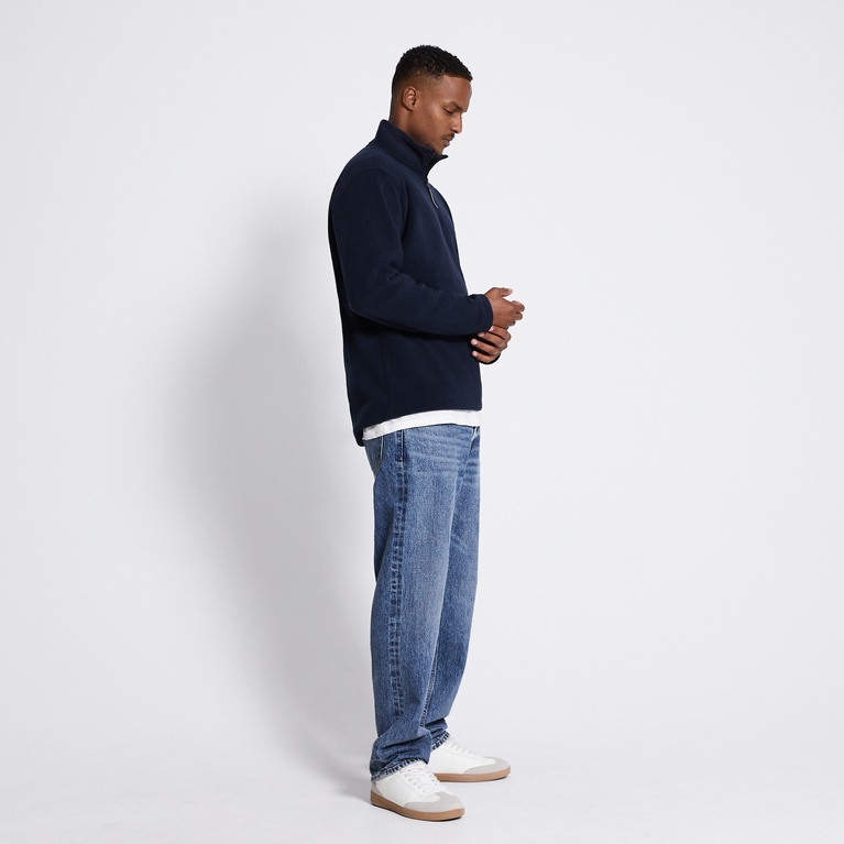 Fleece sweater "Fille" Dark Blue